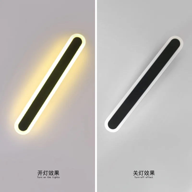 Nordic Long Strip Ceiling Light Simple LED Indoor Lighting For Bedroom Study Corridor Modern Hallway Porch Decor Ceiling Lamp