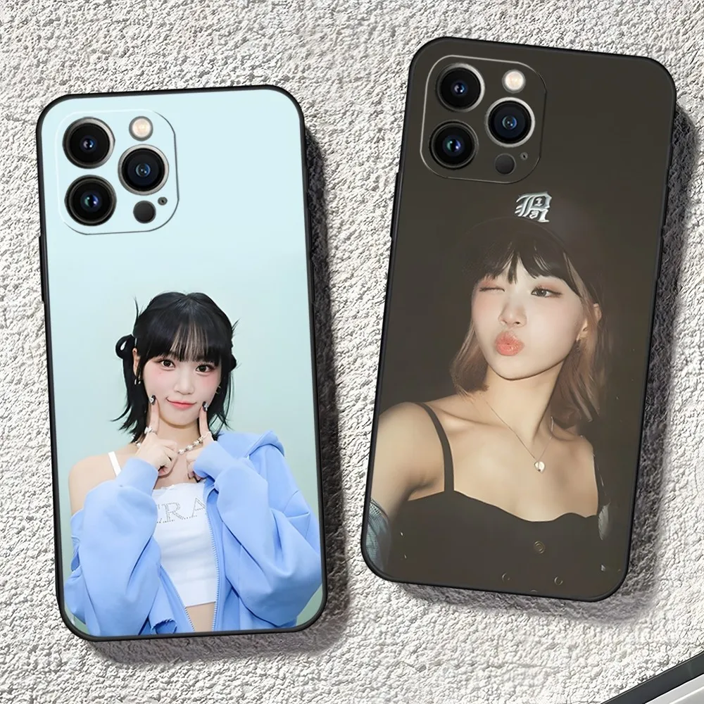 Singer Kim Chaewon Phone Case for iphone 11 Pro Max 12 Mini 13 14 X Xr Xs tide 6 6s 8 7 Plus Silicone Soft Cover