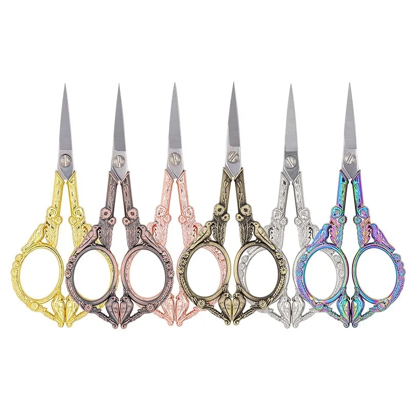 مقص الطيور مقص الحرف الرجعية، مقص الضوء الفولاذ المقاوم للصدأ، مقص زهرة الغرز المتقاطعة، مقص صغير منزلي