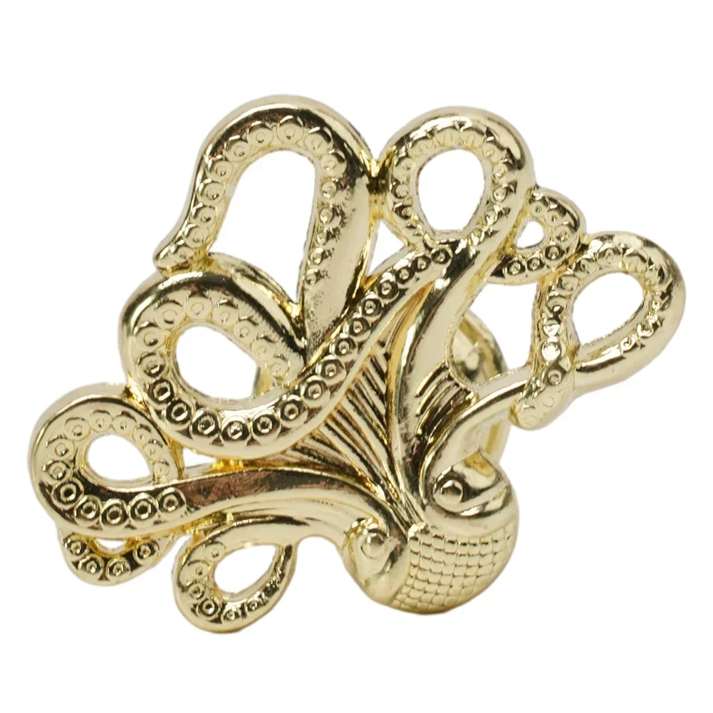 Decorative Octopus Shape Door Knob Zinc Alloy Material Multi Layer Plating Enhance The Look Of Furniture And Cabinets