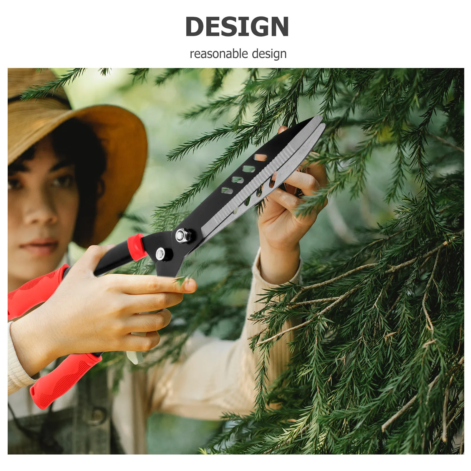 

1Pcs Durable Garden Trimmer Manual Hedge Shears Strong Steel Construction Easy Operation Gardening Pruning Shears