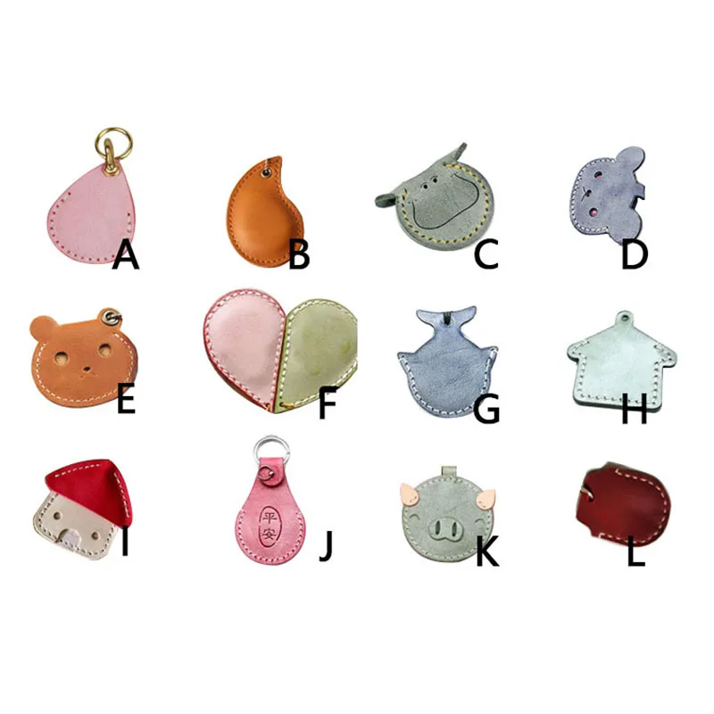 1Pcs PVC Leather Template Keyring DIY Sewing Pattern Stencils Craft Making Keychain Pendant Leathercraft Sewing Patterns