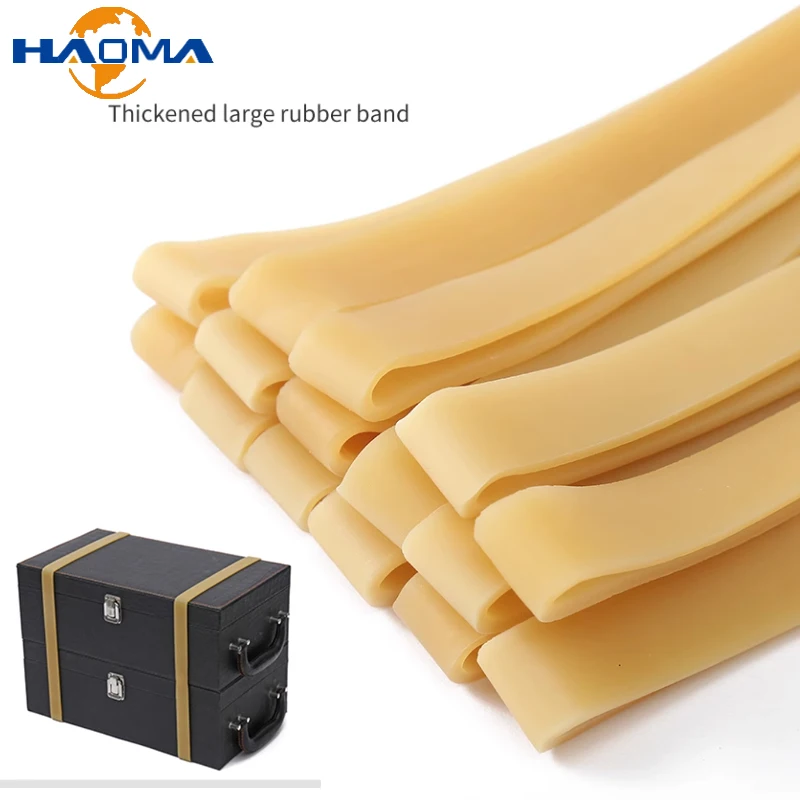 High Elastic Yellow  Latex Rubber Band large size Powerful Rubber Ring 800-1500mm Perimeter