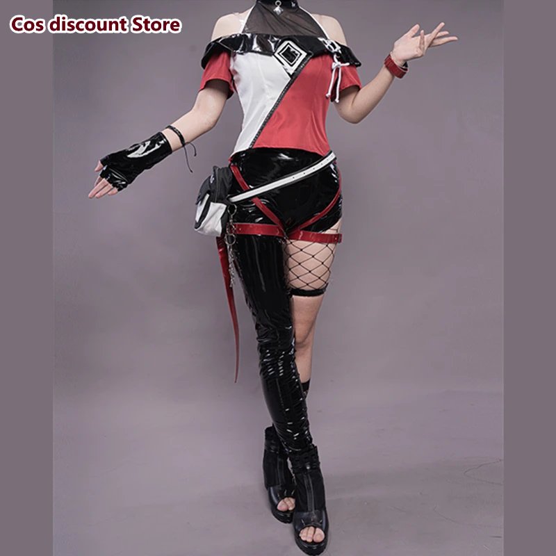 

Hot Game Genshin Impact Xinyan Cosplay Costume High Quality Colleagues Band Singing Role Play Clothing Sizes S-XXL New