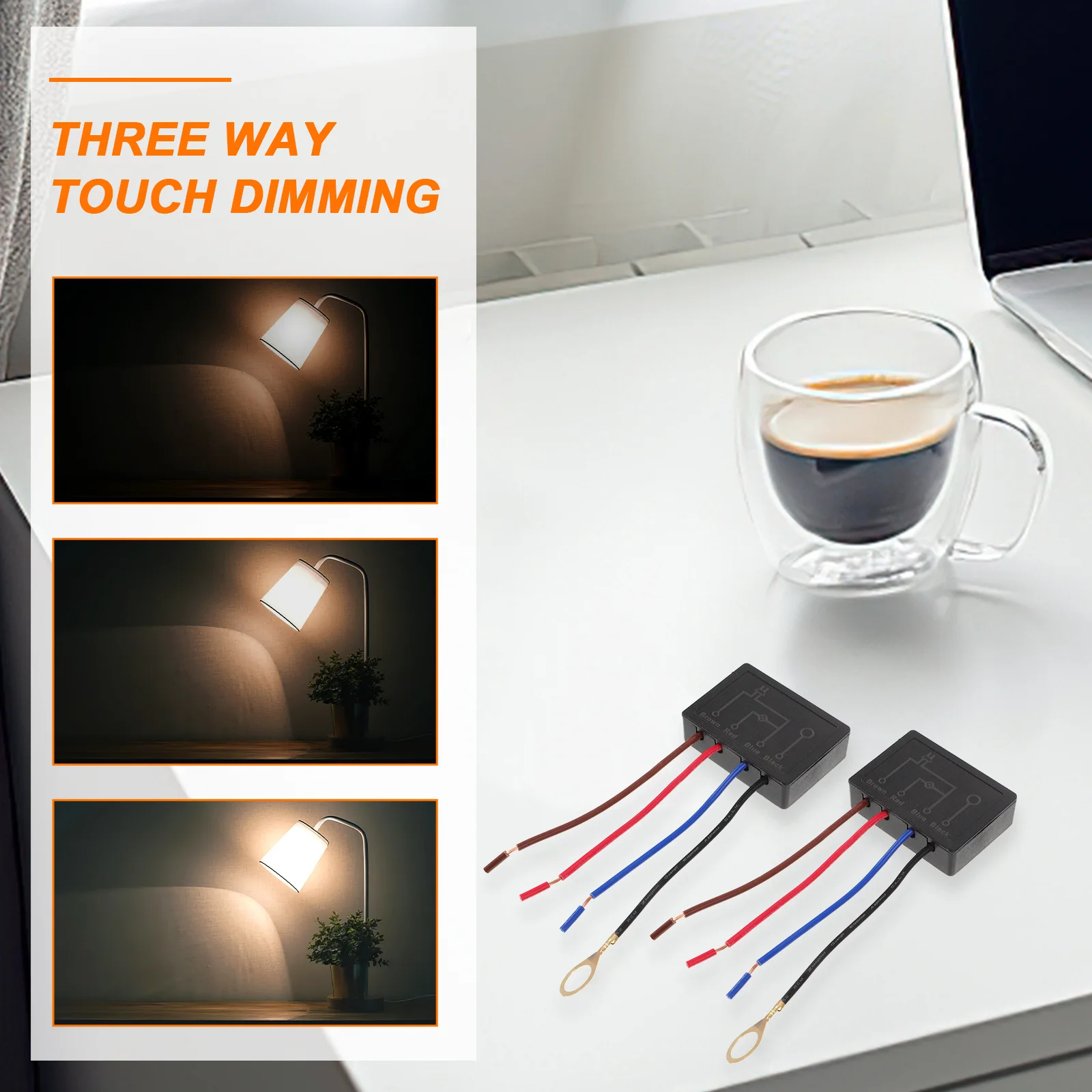 

1Set 3 Way Touch Sensor Dimmer Switch Module Replacement Kit Sensitive Brightness Control Durable Touch Lamp Repair Kit