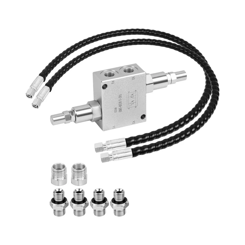 Hydraulic Swing Motor Buffer Valve Kit M14x1.5 For 1/4 Inch For Excavator Hose System High Strength Metal Construction
