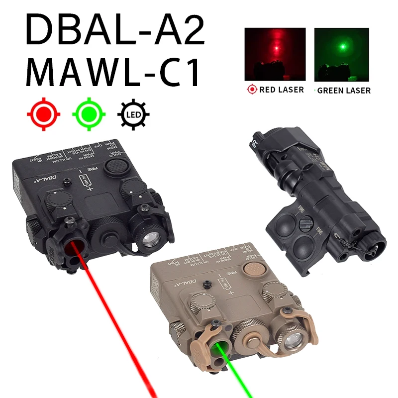 Tactical PEQ NGAL MAWL C1 DBAL A2 Dummy Laser Box No Function Battery Case Fit 20mm Picatinny Rail Airsoft Weapon Laser Model