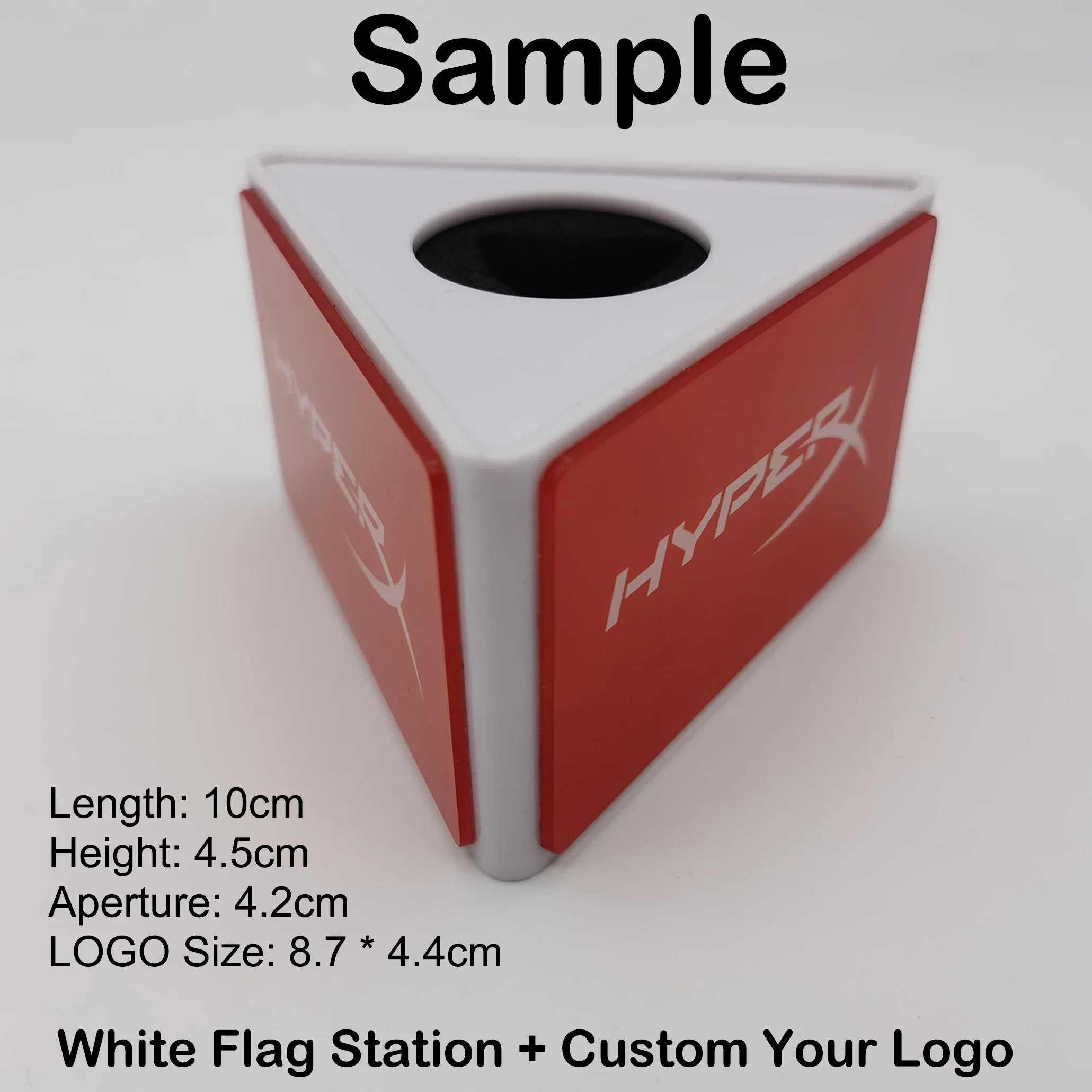 AOSHEN Microphone Flag Station ABS Acrylic PVC Square Cube for Triangle DIY Logo Stickers Interview Mic Cover кубик на микрофон