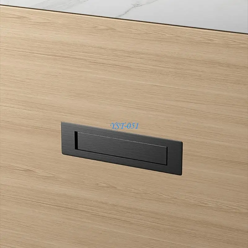 

E15A Rustproof Cabinet Door Handle Stainless Steel Recessed Door Pull Handle