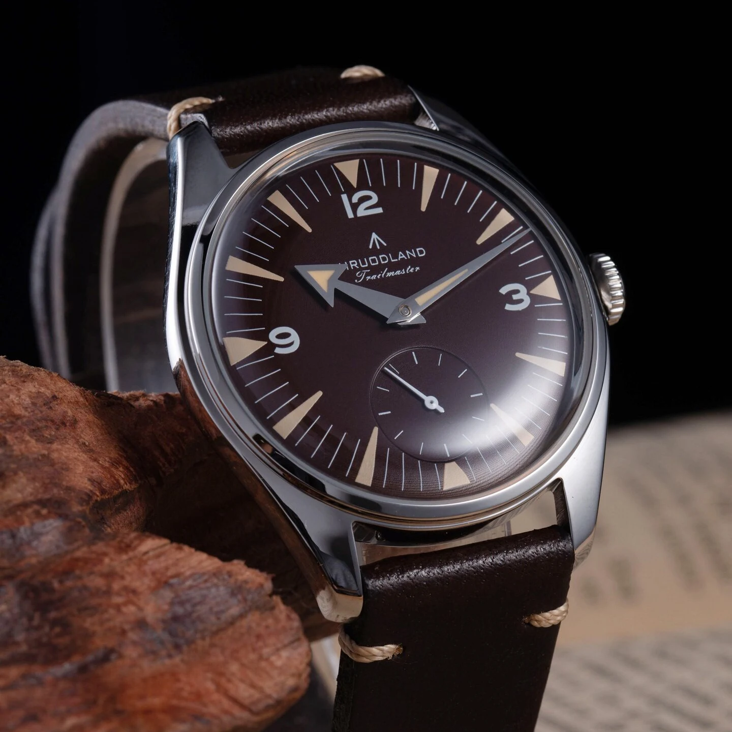 Hruodland VD78 Quartz Watch Stainless Steel K1 Mineral Glass Luminous Waterproof 50m Vintage Men Watches