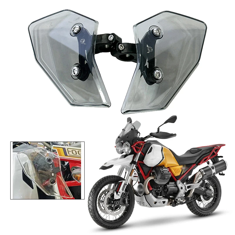 

For MOTO GUZZI V85TT V85tt 2019-2024 Motorcycle Windshield Windscreen Side Panel Deflector Airflow Hand Shield Protector