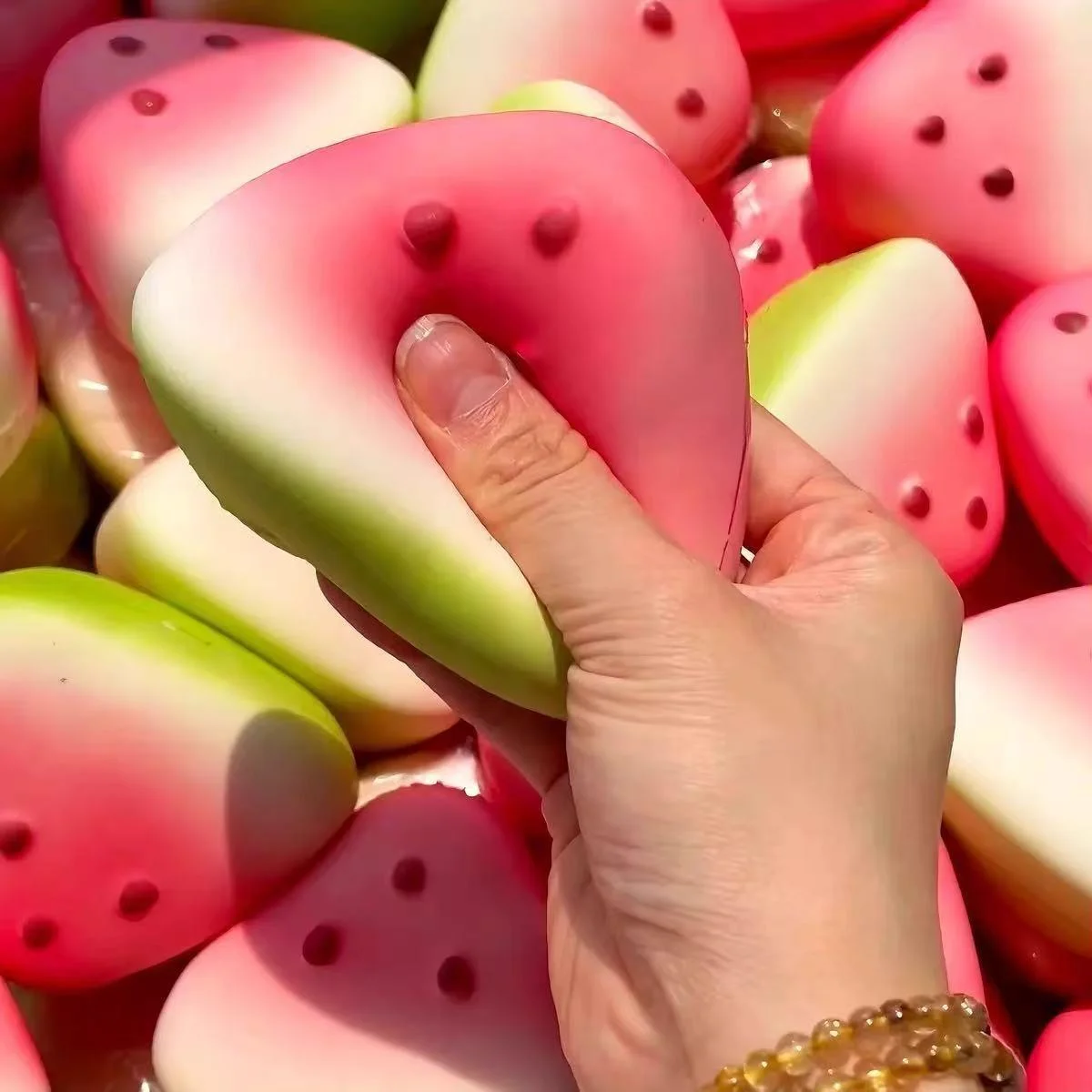 1/5/10PCS Squishy Watermelon Fidget Toy Anti-Stress Slow Rising Fruit Pinch Squeeze Stress Reliever Funny Pressure Reducer Prop