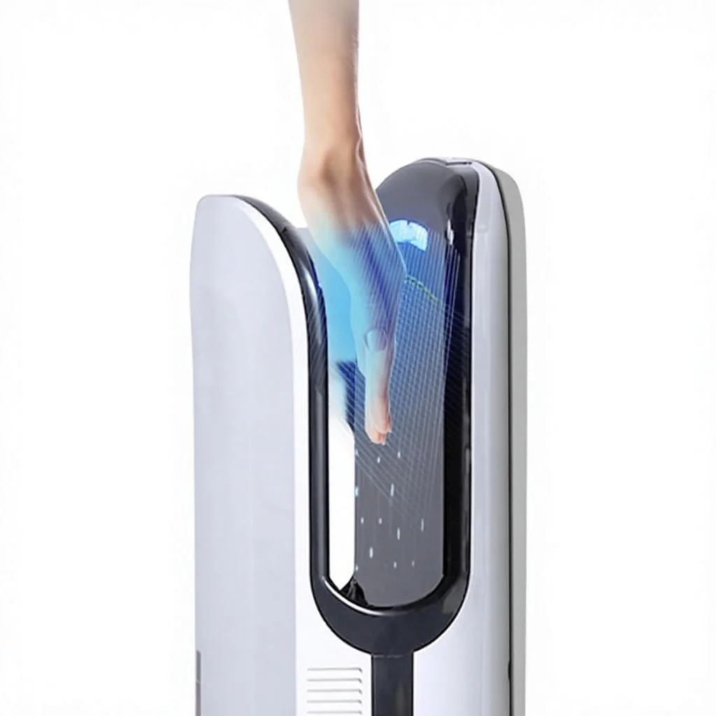 Commercial Smart-Sensor High-Speed Fully Automatic Public Restroom Hand Dryer Model 8621 Made in China Material None