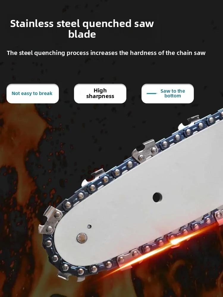 เลื่อยไฟฟ้าขนาดเล็ก 110V/220V เลื่อยมือถือไร้สายสำหรับบ้านกลางแจ้งตัดไม้แบตเตอรี่ลิเธียมขับเคลื่อน EDE