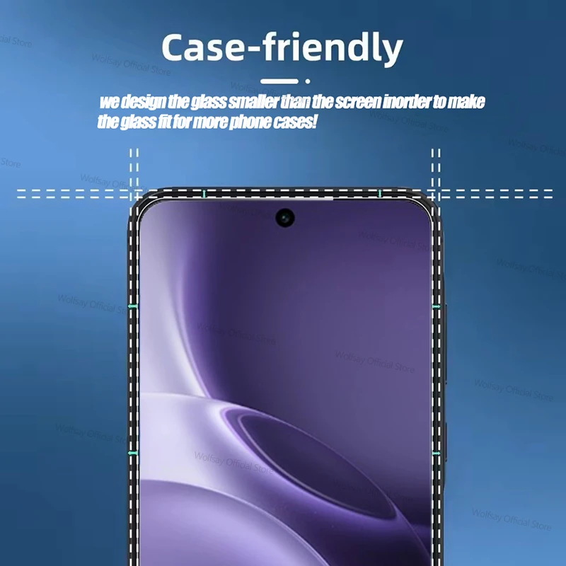 2/4 قطعة الزجاج المقسى ل vivo X300 برو واقي للشاشة vivo X300 X300 Pro الغراء الكامل المضادة للخدش زجاج الهاتف ل vivo X300 Pro