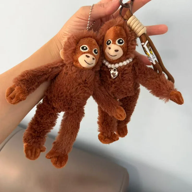 

Мягкая плюшевая игрушка-обезьянка 2026: милый кулон, подвеска для сумки, брелок для рюкзака, мягкая плюшевая кукла-животное