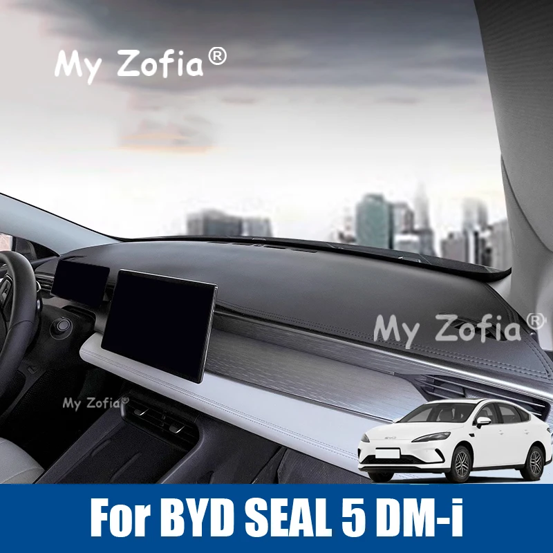 

Car Dashboard Cover Mat For BYD SEAL 5 DM-i 2025 2026 Car LHD RHD Leather Dashmat Pad Dash Mat Covers Dashboard Accessories