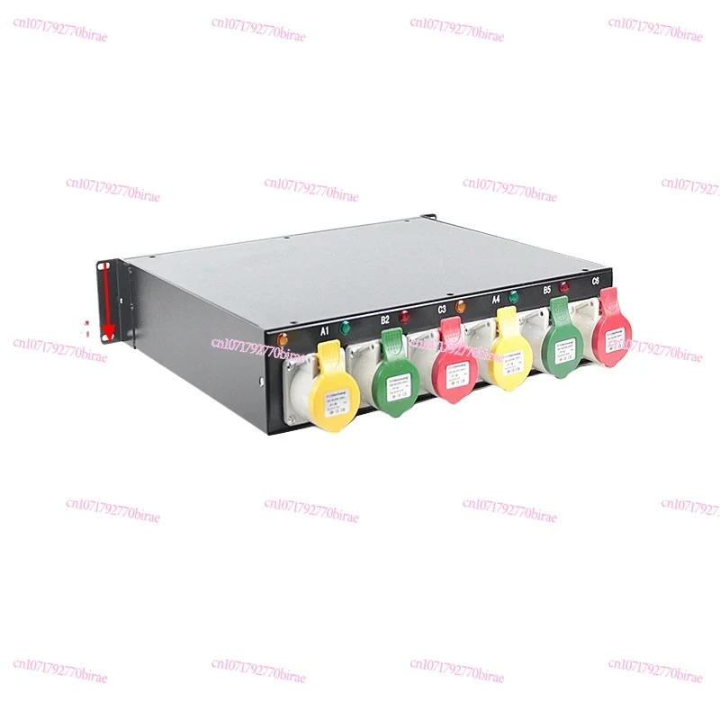 

16A6 Way Power Box Flow Performance Stage Lighting Sound Power Manager Large Screen Through Box Power Distribution Cabinet
