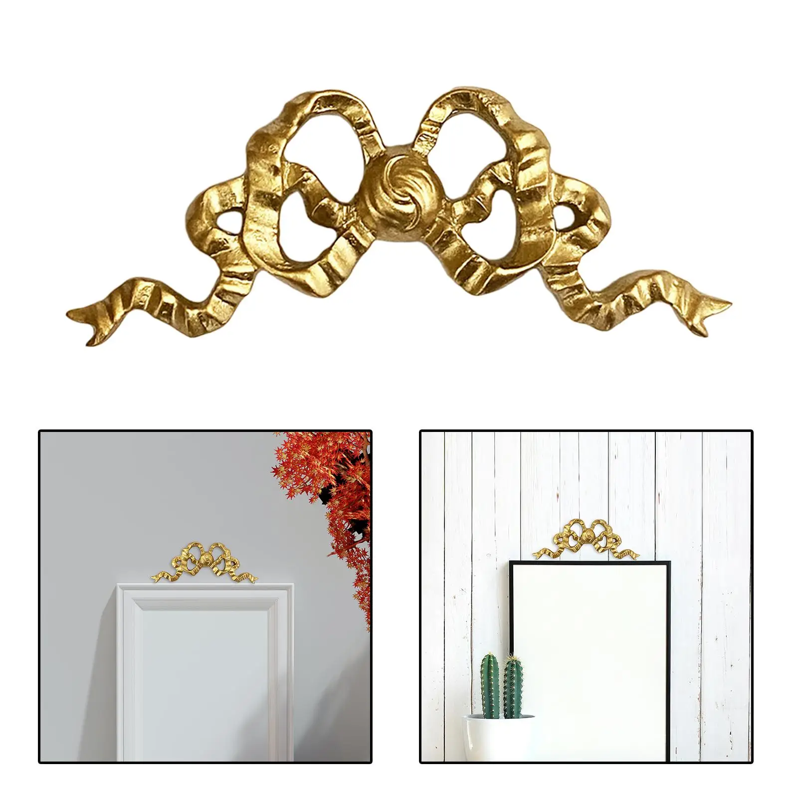 Bow Knot Wall Hanging Decor Decorative Wall Sculpture Ornament Bow Decoration for Porch Mirror Photo Frame Bedroom Entrance — zdjęcie 5