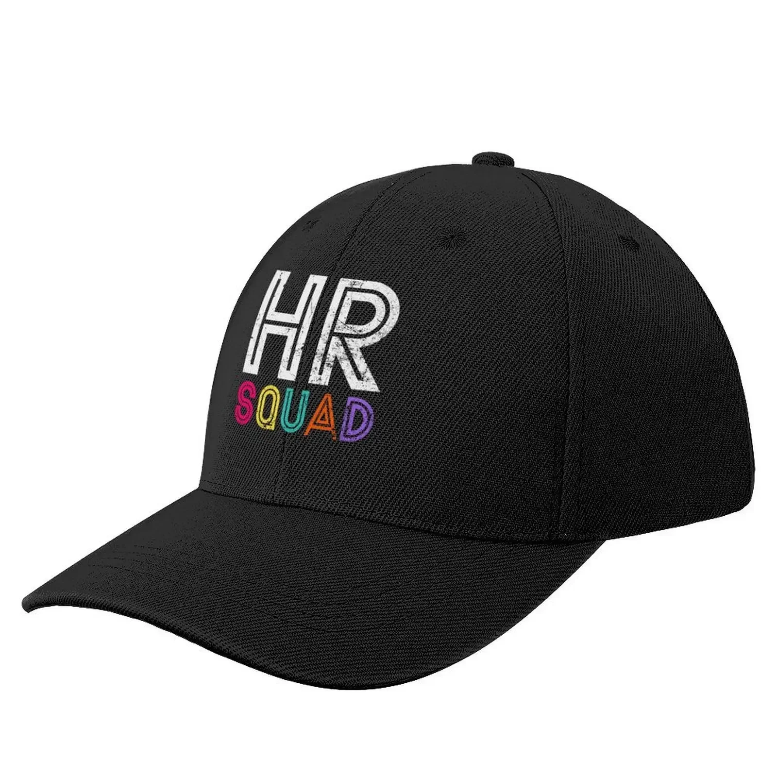 Funny HR Squad Human Resources Team Vintage style Baseball Cap fashionable Anime Hat black Woman Men's