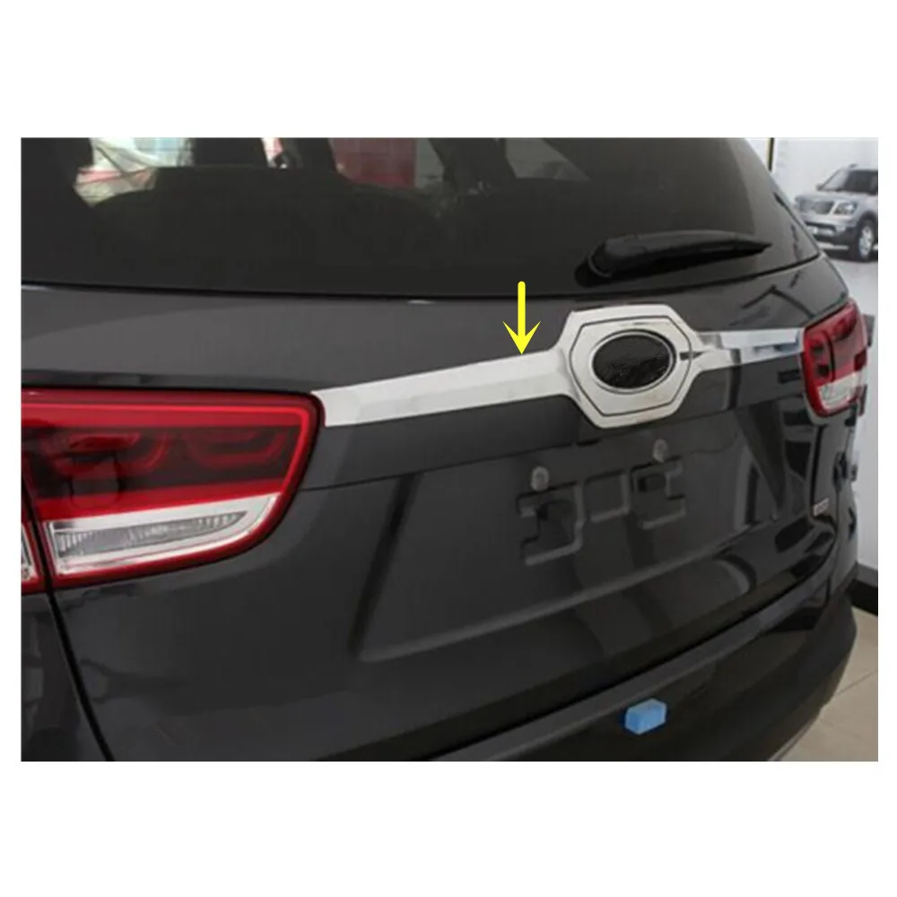 

Накладка на задний бампер из АБС-пластика с хромированным покрытием, рамка для номерного знака, панель для фонарей, 1 шт., для Kia Sorento L 2015-2018