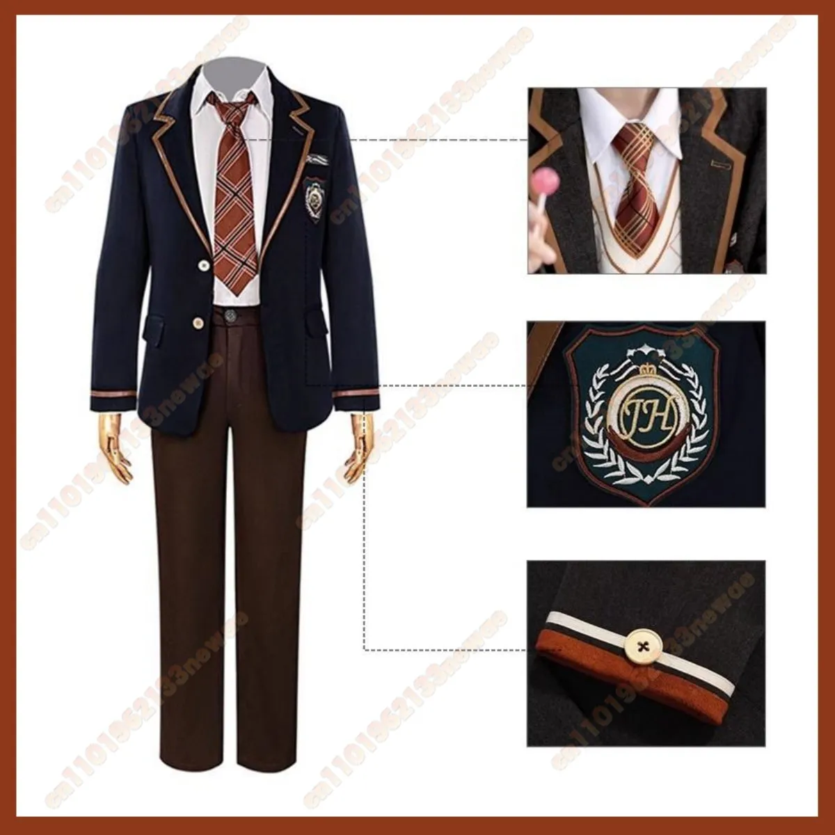 لعبة الحب والفضاء العميق كزفيا سيلوس زين لاعب البطلة تأثيري حلي النمط البريطاني زي مدرسي معطف رجل امرأة الحرم الجامعي مجموعة