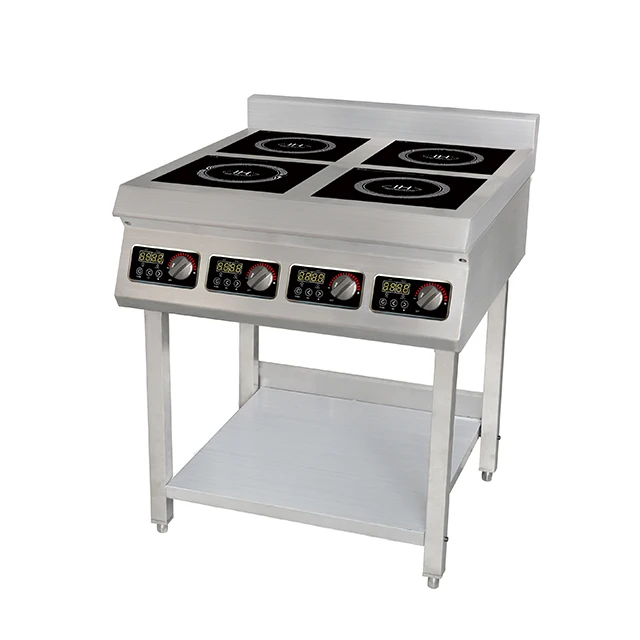 Professional Supplier Freestanding 4 Burner Electric Induction Stove, Four Plate Large Standing Cooker