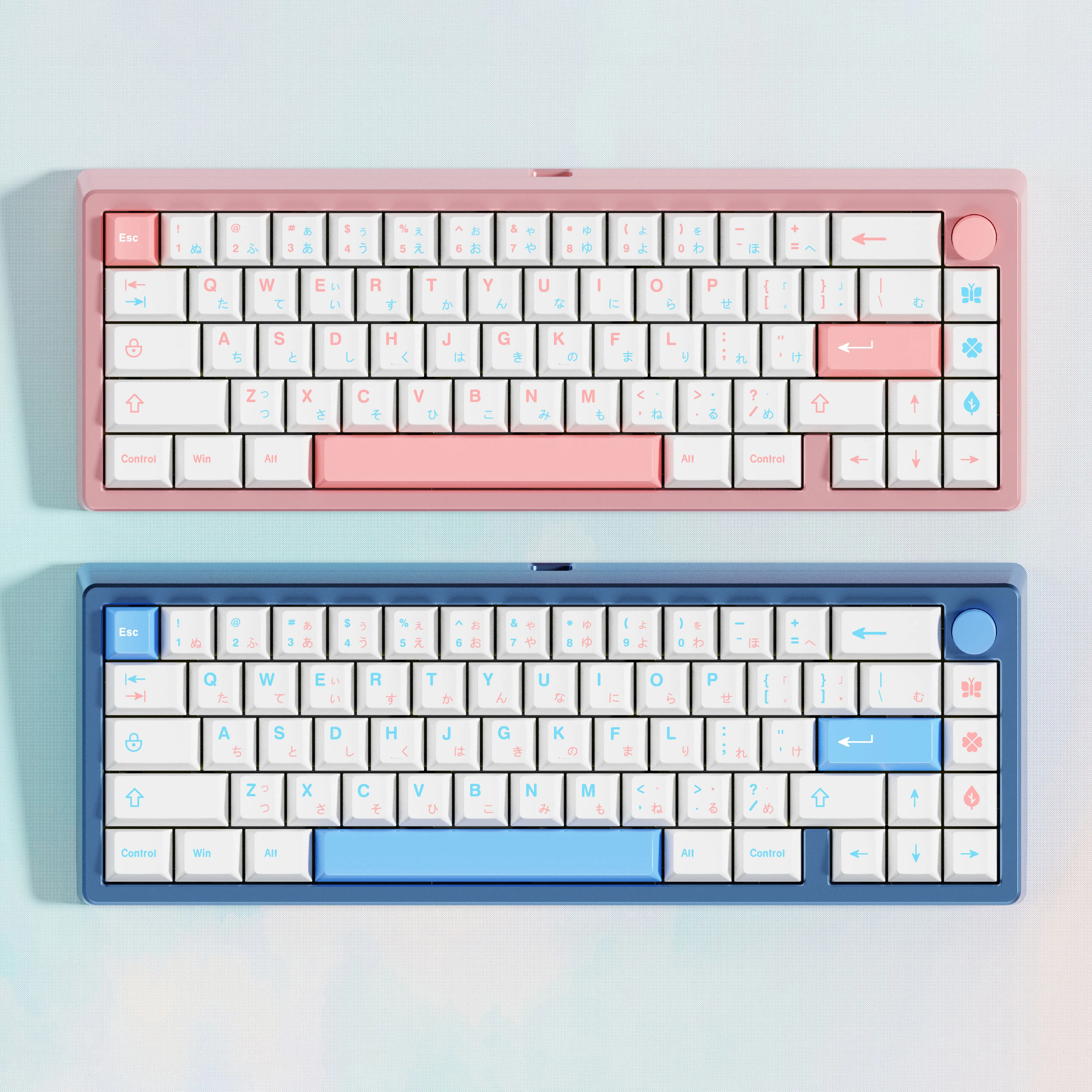 

Ice Berry Pink Sky Blue Свежие механические колпачки для клавиш PBT Оригинальные колпачки для клавиш 68/84/75/96/98/100