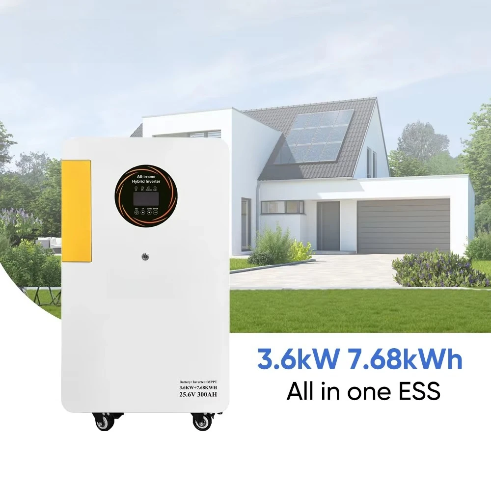 

All in One ESS Solar System 6000 Cycles LiFePo4 Inverter Battery 3.6KW 25.6V 300Ah Home Power Floor Mounted Lithium Ion Battery