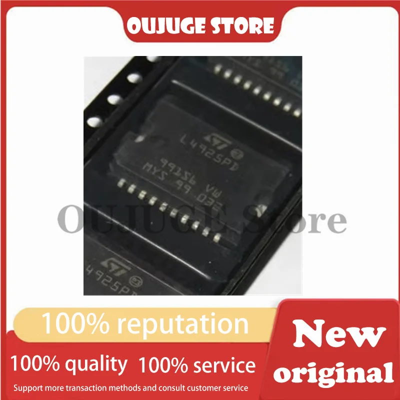 100% New original L4925PD L4925PD013TR 500mA Fixed 5V Positive 28V PowerSO-20 Linear Voltage Regulators (LDO)  Automotive chips