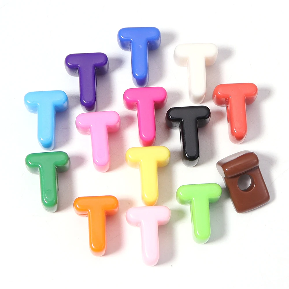 10 Stück Acrylperlen mit großem Loch, 26 englische Alphabet-Buchstabenperlen für Früherziehung, für DIY-Schmuck, Schlüsselanhänger, Lanyard-Zubehör – Detail 27