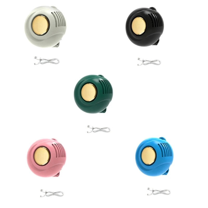 M7DF Tiny Battery Operated Air Supplier With Secure Grip Attaches Quiet Cooling For Exercise Walking Daily Application