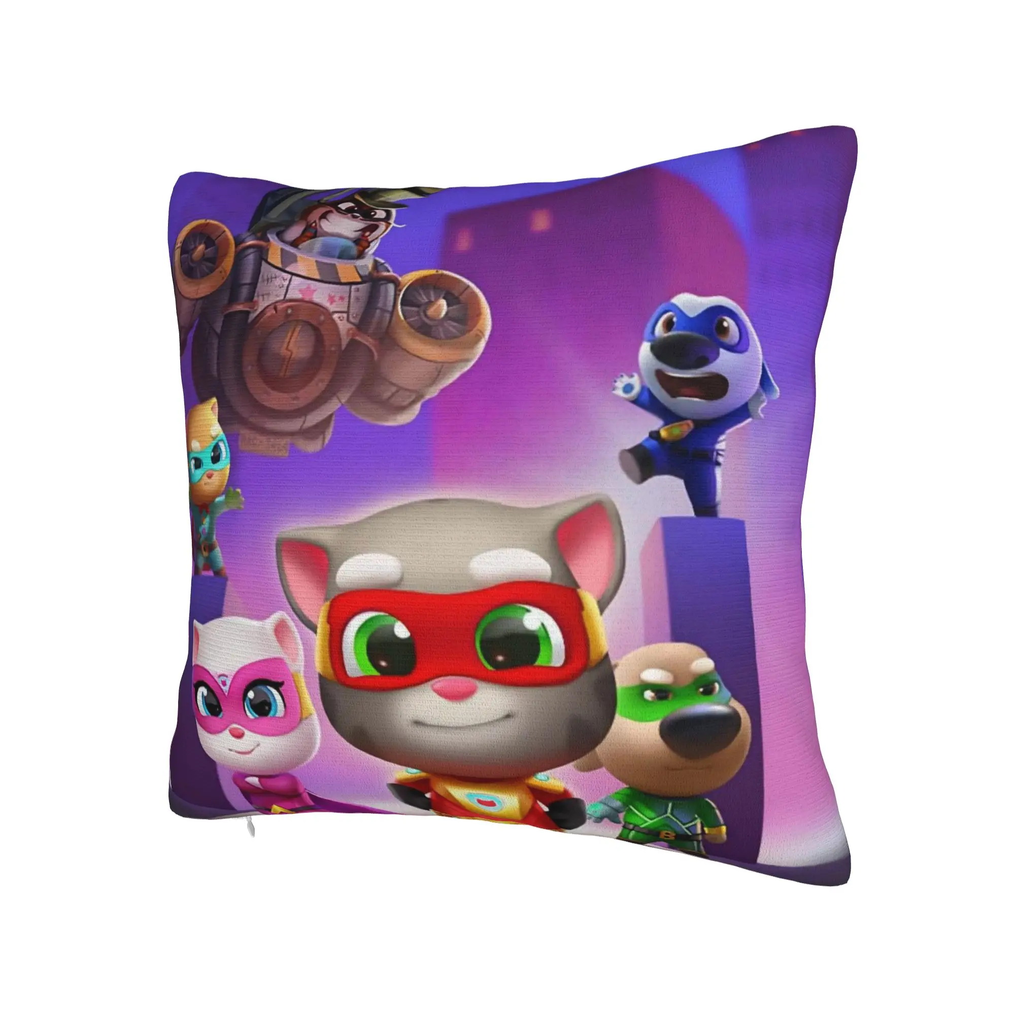 T-Talking T-Tom And F-Friends Pillow Cover Merch Soft Cushion Cover Decoration  Pillow Case Cover Bed Multi-Size