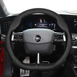 For Opel Round D-Shaped Steering Wheel Cover Ultra-Thin Fit Astra H Gtc J G K Corsa D Insignia Vectra C Mokka Vivaro Zafira X