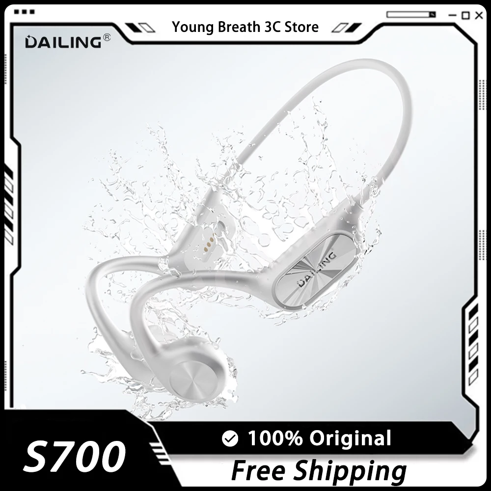 

DaiLing S800 Bone Conduction Bluetooth Earphones Long Battery Life IPX8 Waterproof Earphone Magnetic Charging Sports Earbuds