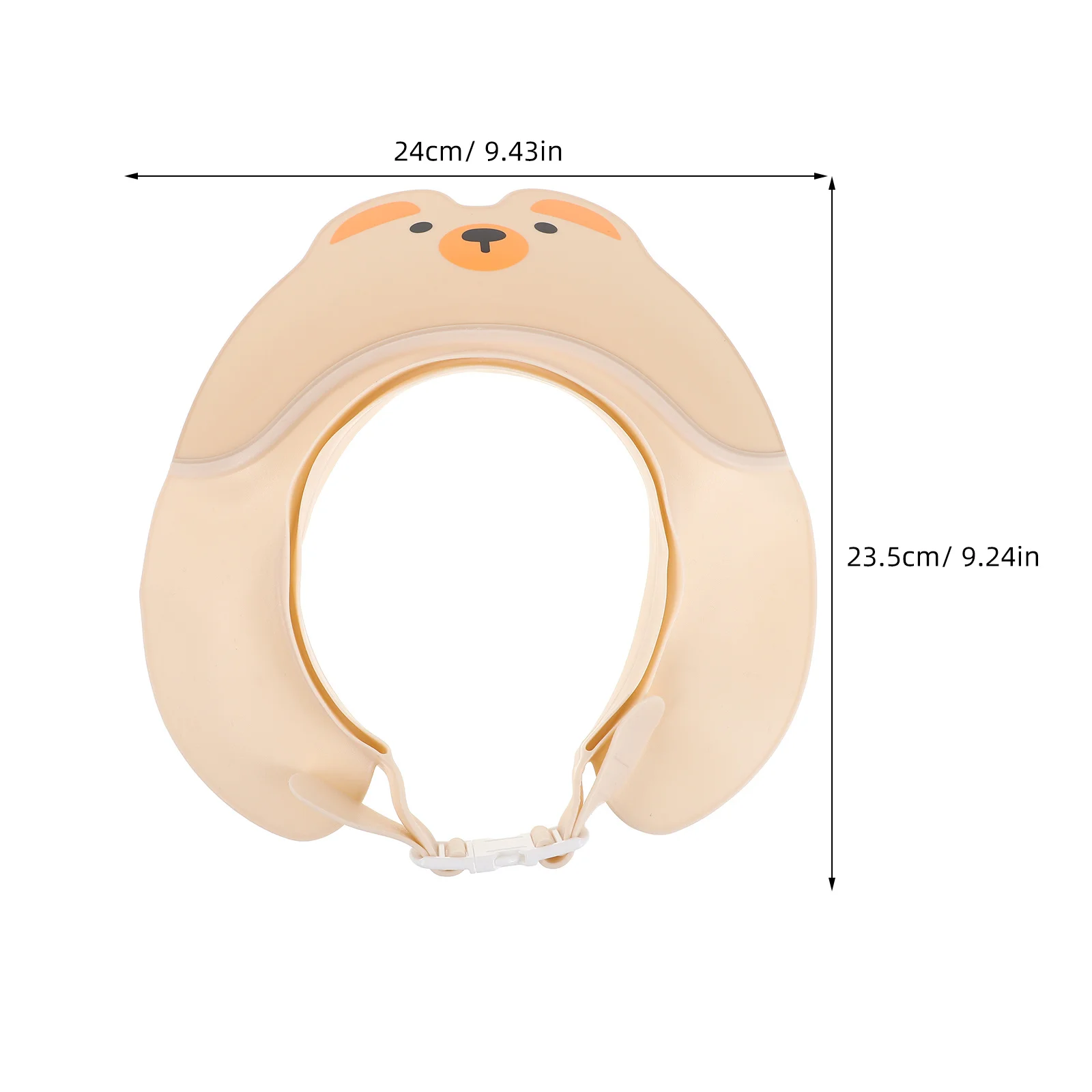 Gorro de ducha impermeable ajustable para bebé, bonito diseño de dibujos animados, protector para lavado de cabello, sombrero, visera de baño para niños pequeños, protección para los oídos