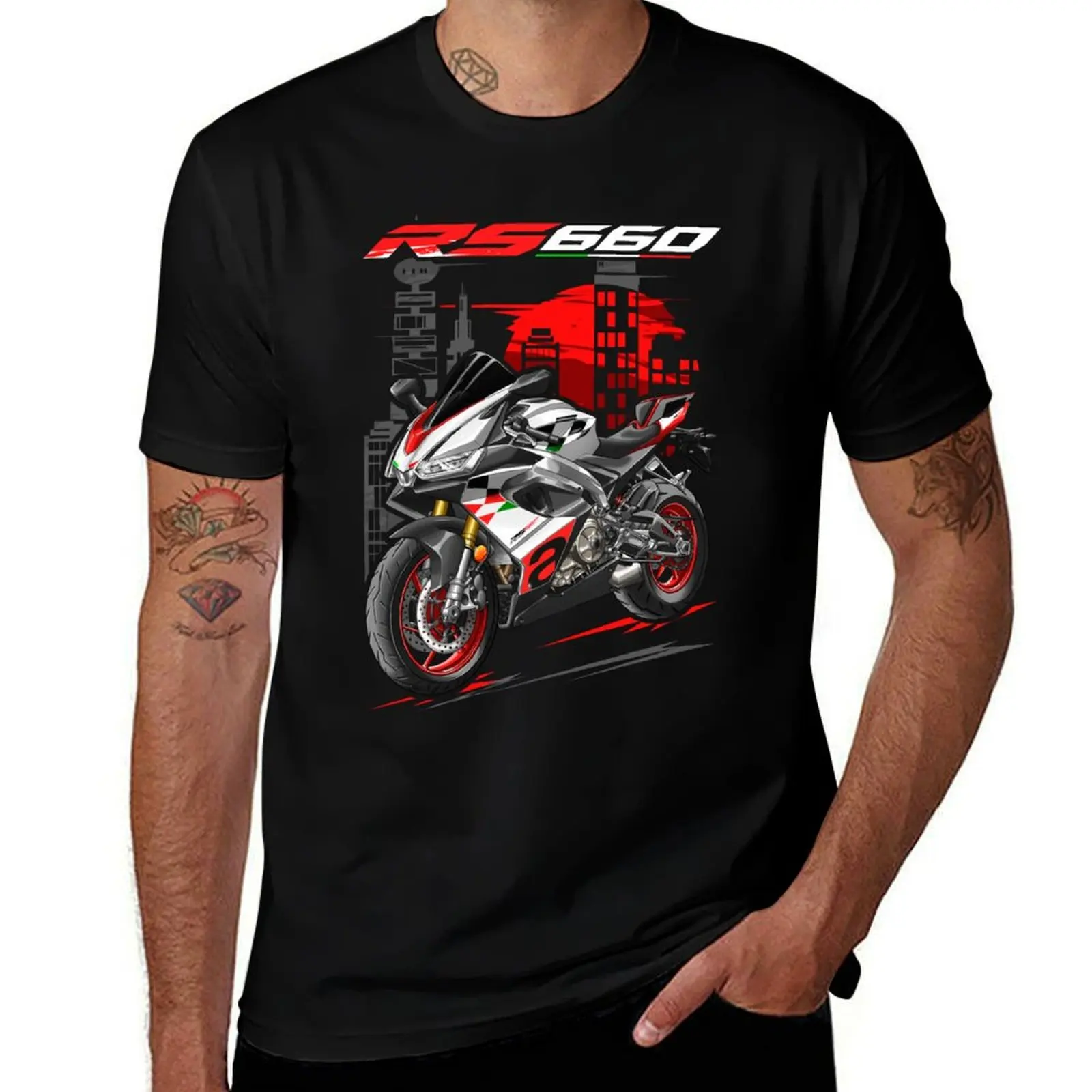 

Motorcycle RS660 2023-2024 (Extrema) for Motorcycle Riders T-Shirt luxury designer topping graphics men t shirts