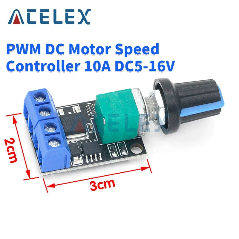 5V 12V 10A Voltage Regulator PWM DC Motor Speed Controller Governor Stepless Speed Regulator LED Dimmer Power Controller