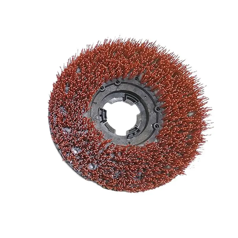 17 Inch 385MM Red Round Abrasive Diamond Antique Brush For Grinding And Polishing Stone Marble Granite Concrete Floor