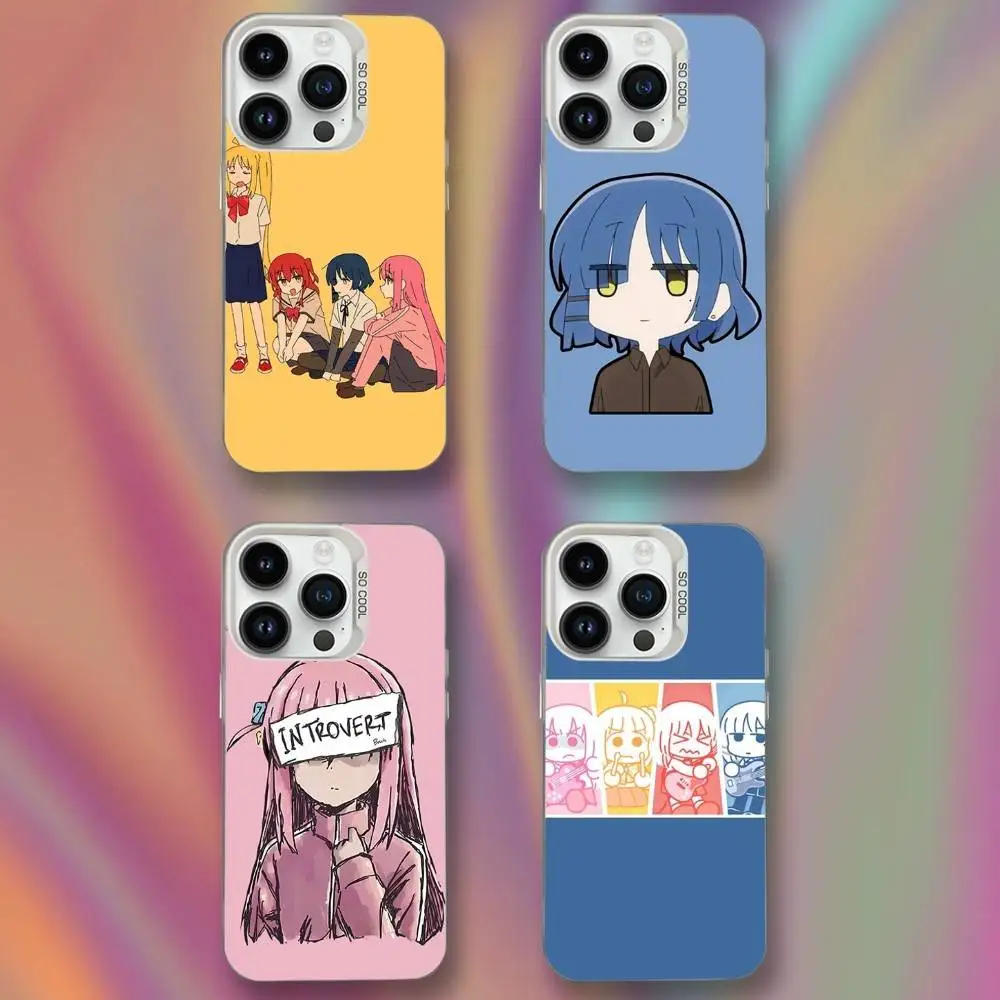 

Anime B-Bochis The R-Rock Phone Case For iPhone 16,15,14,13,12,11,Mini,Pro,SE,MAX White Matte Shockproof Cover