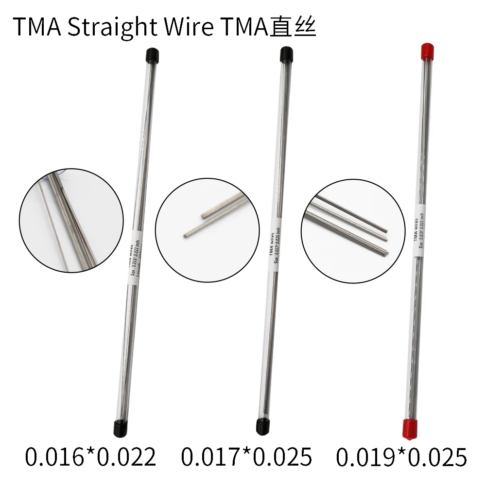 

Dental TMA Straight Arch Wire 0.016*0.022 0.017*0.025 0.019*0.025 Beta Titanium Orthodontic Wire