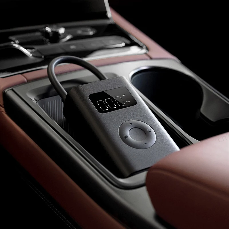 XIAOMI MIJIA Pompa d'aria portatile Boost di velocità del 2,25%, Compressore d'aria elettrico portatile Tesoro, Gonfiatore multiutensile LED tipo C 150PSI