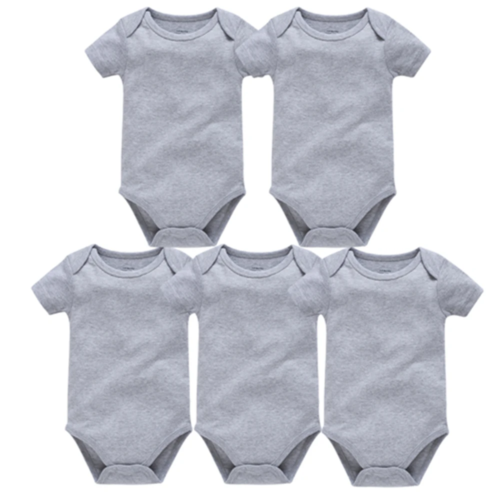 Kavkas Baby Boy Clothes 3 5 Pcs/Set 100% Cotton Summer Girls Bodysuit Short Sleeve Newborn 0-3M Clothing