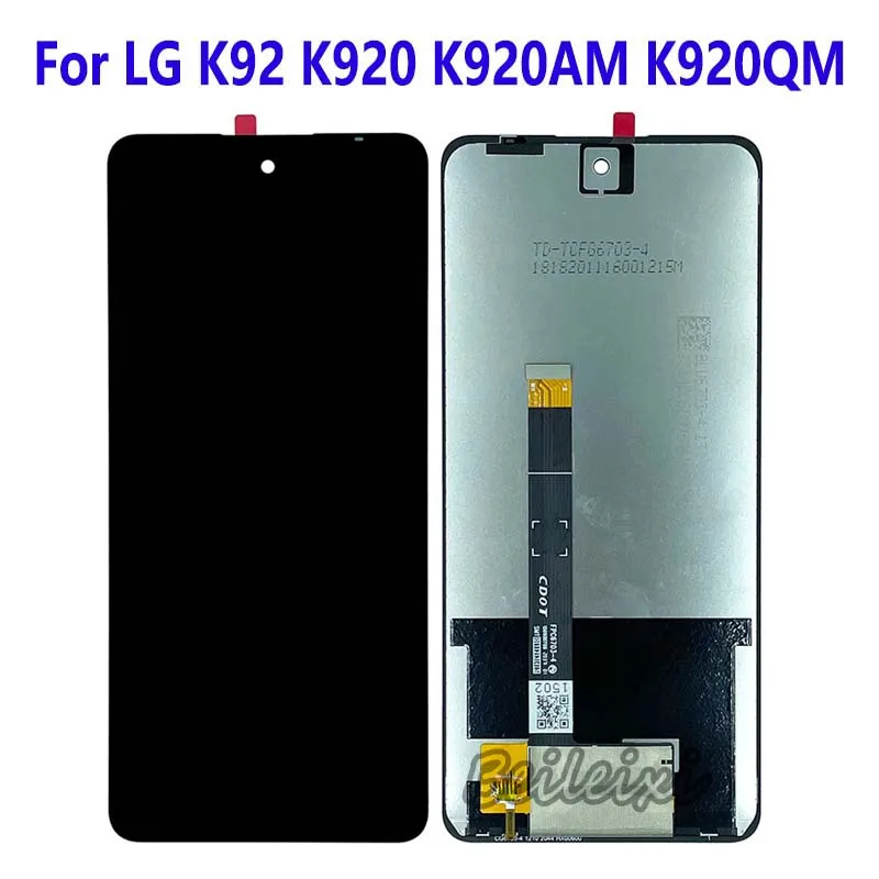 

For LG K92 K920 K920AM K920QM K920TM K920TM0 K920AM1 K920AM4 LCD Display Touch Screen Digitizer Assembly