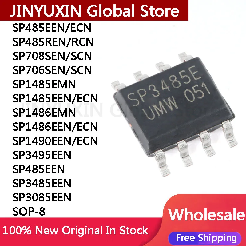 Piezas SP485EEN ECN SP485REN RCN SP708SEN SP706SEN SCN SP1485EMN SP1485EEN ECN SP1486EMN SP1486 SP1490 SP3495 SP485 SP3485 SP3085, 10 unidades