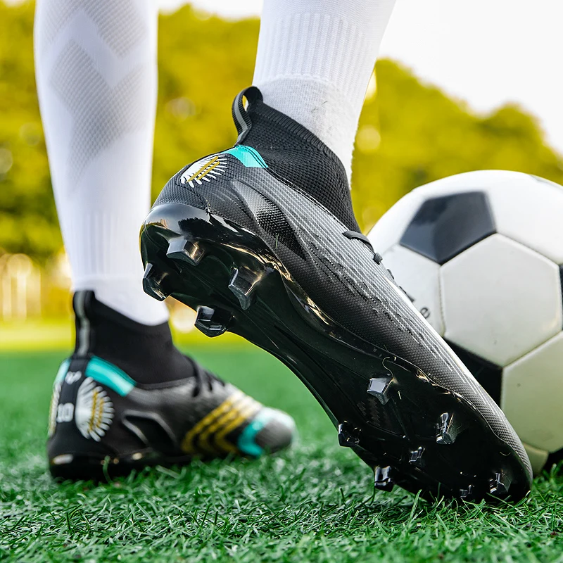 Zapatos de fútbol ultraligeros de alta calidad para hombre, tacos de fútbol de césped antideslizantes, TF/FG, zapatillas de entrenamiento de fútbol,