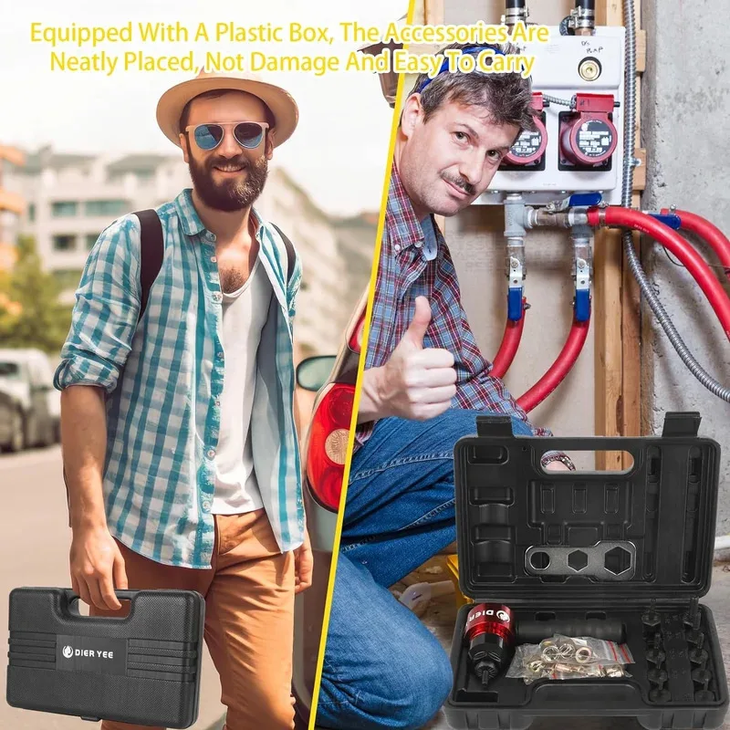 

Электрический заклепочник M3~M8 с адаптером для съемных заклепочных гаек и 100 заклепочными гайками для электродрели/ручного гайковерта