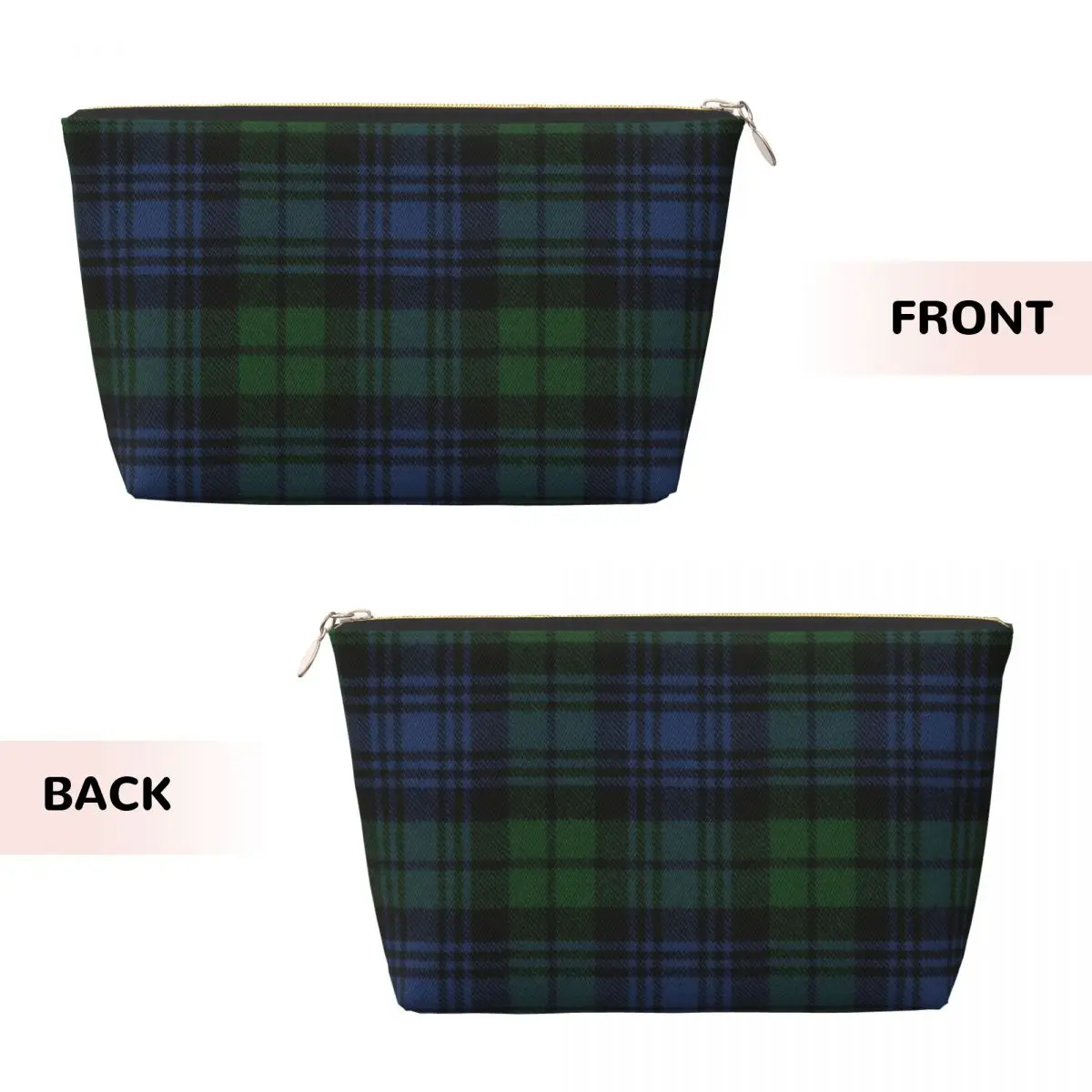 Custom Black Watch Scottish Tartan Plaid Travel Toiletry Bag Women Makeup Cosmetic Organizer Beauty Storage Dopp Kit