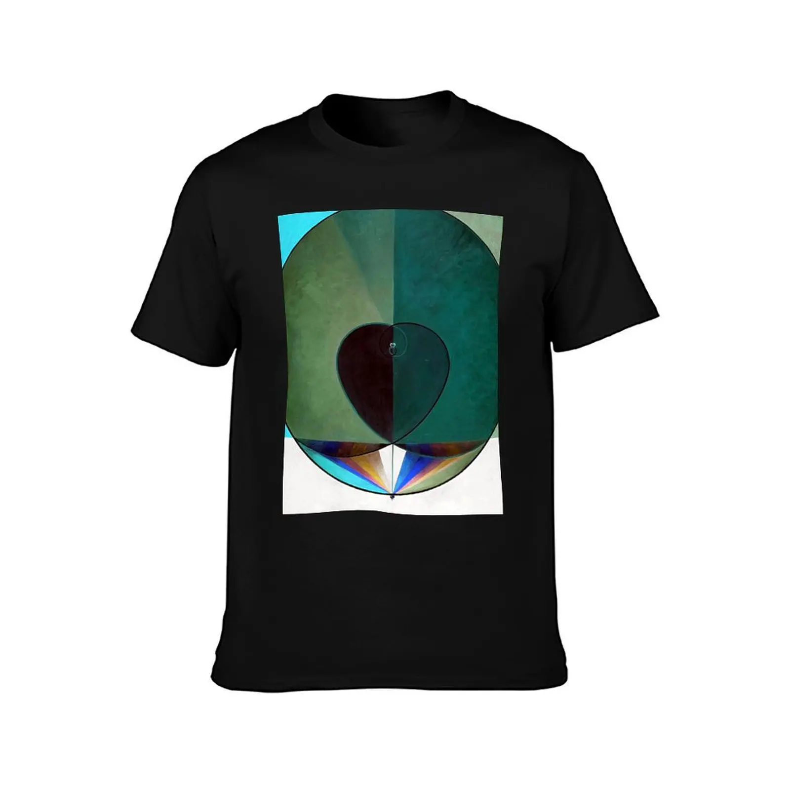 Color Inversion Hilma af Klint The Dove No.2 1915 T-Shirt Summer Casual Cotton Tee Oversized Streetwear Tops Unisex Men Women