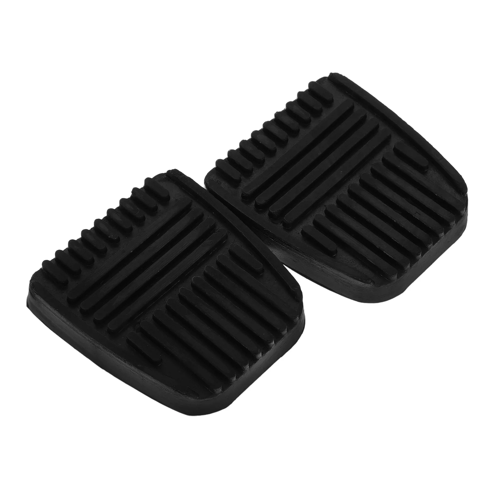 2pcs Replacement Rubber Brake and Clutch Pedal Pad Cover Slip On Pedal Protector Nonslip Pedal Pad Brake Pedal Cushion for Car